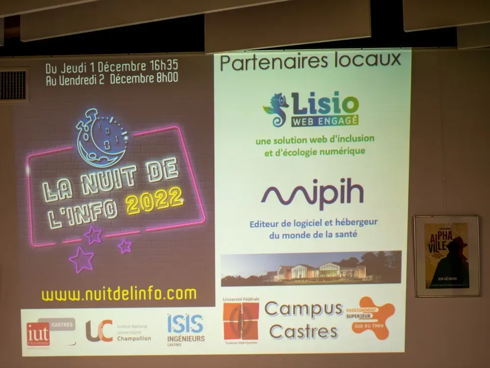 LISIO partenaire de la Nuit de l’Info 2022 à Castres